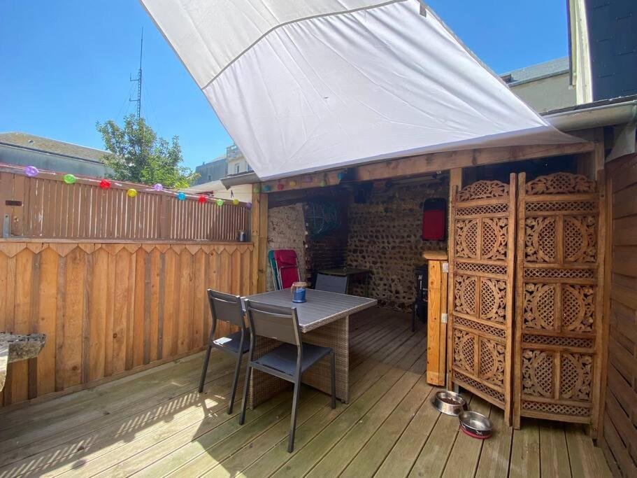 Yport, Maison De Pecheur Avec Jolie Terrasse. Bagian luar foto